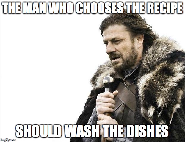 The man who chooses the recipe